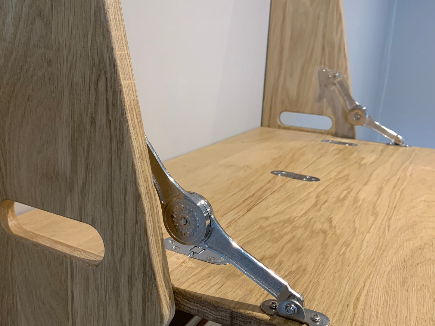 Solid Oak Folding Wall Desk
