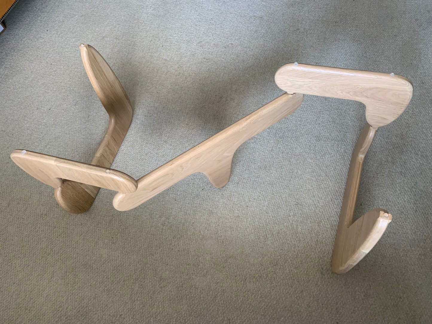 Oak and Glass Coffee Table