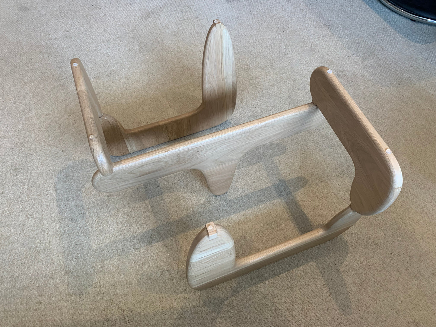 Oak and Glass Coffee Table